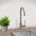My Cool Kitchen - Sfeerfoto Selsiuz Cool 4-in-1 rond waterkaan voor gekoeld en bruisend water. Uitvoering inox / RVS met koeler. My Cool Kitchen is premium Selsiuz dealer.