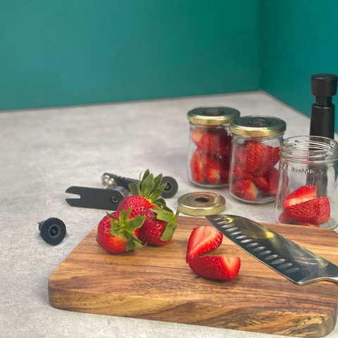 Airtender Food & Wine Set Vacuümpomp met 3 Nanostoppers en Dekselperforator