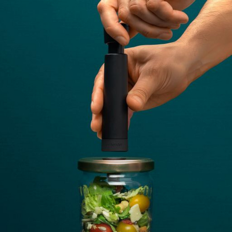 Airtender Food & Wine Set Vacuümpomp met 3 Nanostoppers en Dekselperforator