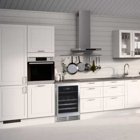 My Cool Kitchen - Temptech Elegance Wijnkoelkast met 2 Zones voor 46 Flessen - 7090013678047 - EX60DX - Temptech wijnkoelkast kopen