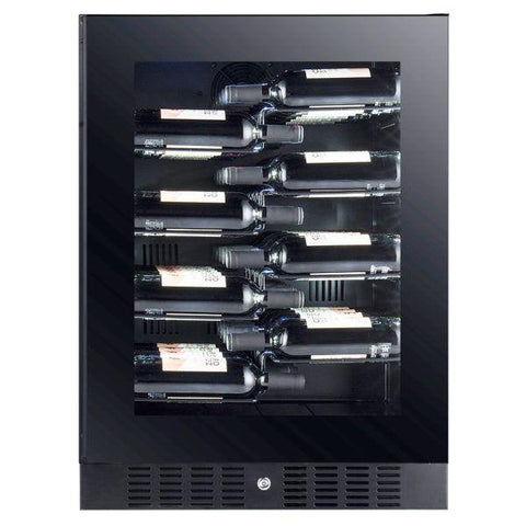 My Cool Kitchen - Temptech Copenhagen Wijnkoelkast met 1 Zone voor 40 Flessen - 7090013678061 - CPROX60SRB - Temptech wijnkoelkast kopen