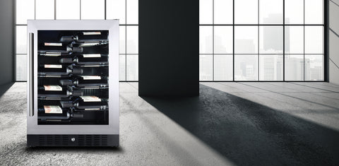 My Cool Kitchen - Temptech Copenhagen Wijnkoelkast met 1 Zone voor 40 Flessen - 7090013678078 - CPROX60SX - Temptech wijnkoelkast kopen