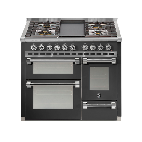 Steel Fornuis Ascot 100/3 - Gas Fornuis | AQ10SFF | Model 2025