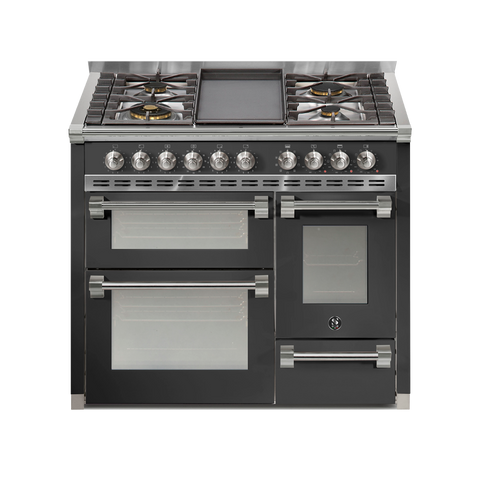 Steel Fornuis Ascot 100/3 - Gas Fornuis | AQ10SFF | Model 2025