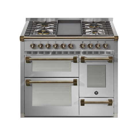 Steel Fornuis Ascot 100/3 - Gas Fornuis | AQ10SFF | Model 2025