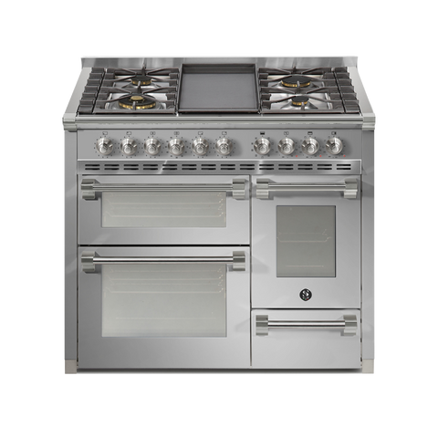 Steel Fornuis Ascot 100/3 - Gas Fornuis | AQ10SFF | Model 2025