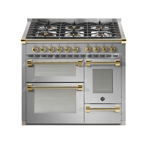 Steel Fornuis Ascot 100/3 - Gas Fornuis | AQ10SFF | Model 2025