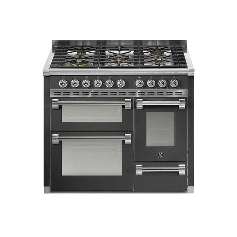 Steel Fornuis Ascot 100/3 - Gas Fornuis | AQ10SFF | Model 2025