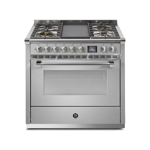 Steel Fornuis Ascot 90 - Gas Fornuis | AQ9S |Model 2025