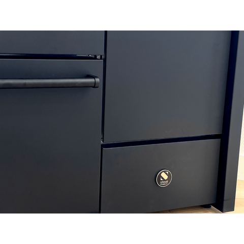 Steel Fornuis Enfasi 100/3 All Black met steenoven - inductie fornuis | EQ10FFF-5FIW NF | Model 2025
