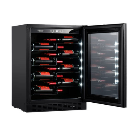 My Cool Kitchen - Temptech Prestige Wijnkoelkast met 1 Zone voor 40 Flessen - 7090013678429 - PRESPROX60SRB - Temptech wijnkoelkast kopen