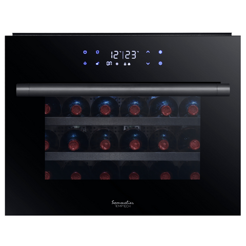 My Cool Kitchen - Temptech Sommelier Wijnkoelkast met 1 Zone voor 24 Flessen - 7090013678375 - SOMZ45SB - Temptech wijnkoelkast kopen