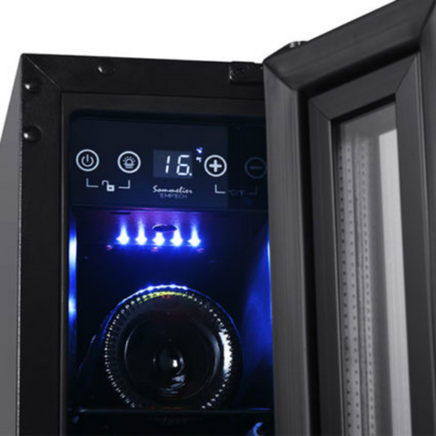 My Cool Kitchen - Temptech Sommelier Wijnkoelkast met 1 Zone voor 6 Flessen - 7090013678320 - SOMX15SRB - Temptech wijnkoelkast kopen
