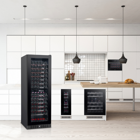 My Cool Kitchen - Temptech Sommelier Wijnkoelkast met 2 Zones voor 155 Flessen - 7090013678368 - SOM180DRB - Temptech wijnkoelkast kopen