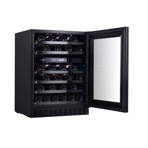 My Cool Kitchen - Temptech Sommelier Wijnkoelkast met 2 Zones voor 46 Flessen - 7090013678351 - SOMX60DRB - Temptech wijnkoelkast kopen
