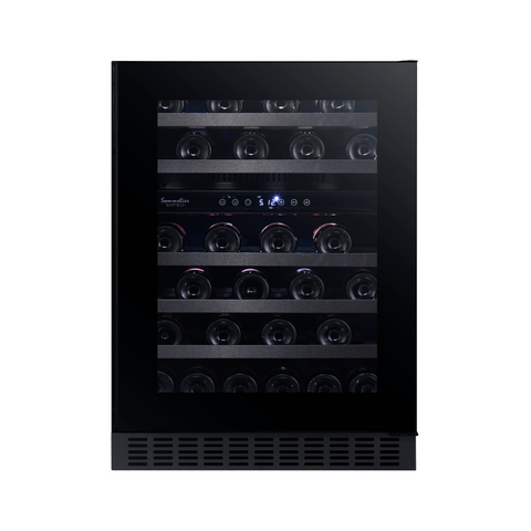 My Cool Kitchen - Temptech Sommelier Wijnkoelkast met 2 Zones voor 46 Flessen - 7090013678351 - SOMX60DRB - Temptech wijnkoelkast kopen