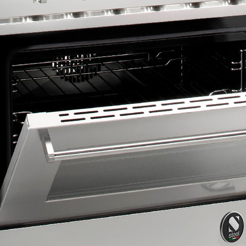 Steel Fornuis Enfasi 100/3 All Black met steenoven - inductie fornuis | EQ10FFF-5FIW | Model 2025