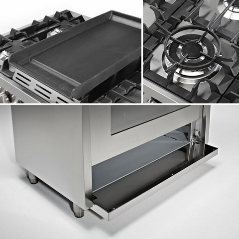 Steel Fornuis Enfasi 90 - Gas Fornuis | EQ9F-6 | Model 2025