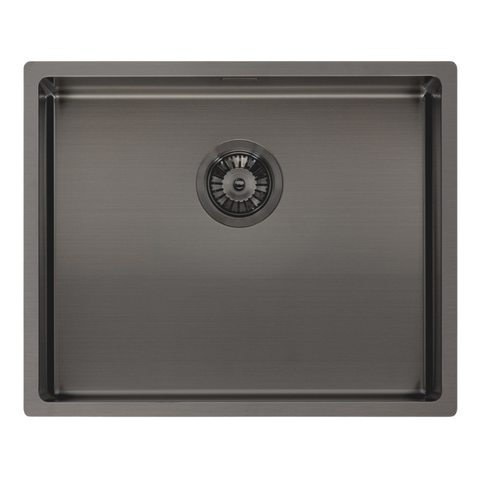 Dit is de Lanesto spoelbak in gun metal 50x40 cm.