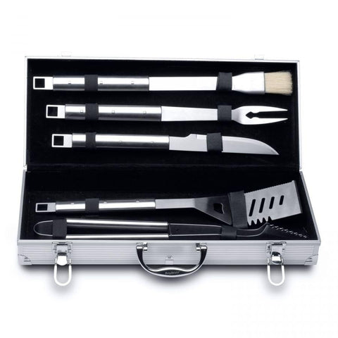 Essentials 6-delige barbecueset in aluminium koffer