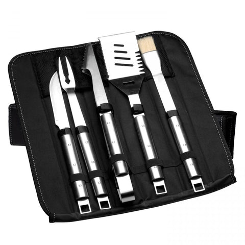 Essentials 6-delige barbecue set in vouwtas