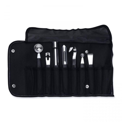 Essentials 8-delige garneerset in vouwtas