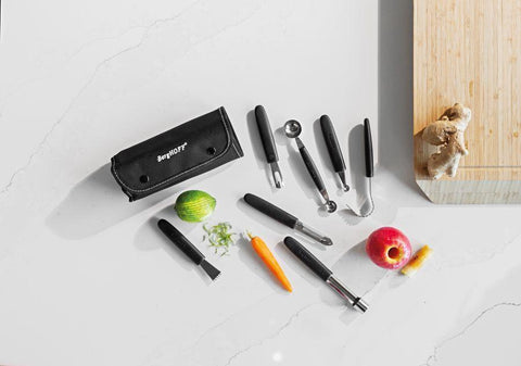 Essentials 8-delige garneerset in vouwtas