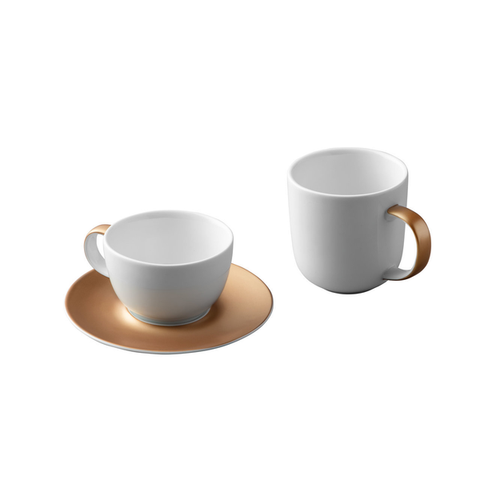 GEM 3-delige koffie- en theeset wit