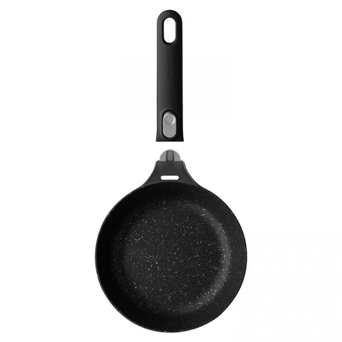 GEM Braadpan met afneembaar handvat zwart 20 cm