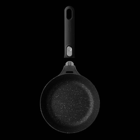 GEM Braadpan met afneembaar handvat zwart 20 cm