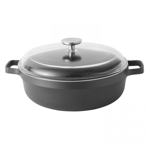 GEM Sauteerpan met dubbele handgreep en deksel 28 cm