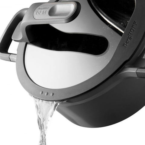 GEM Kookpot met deksel en hittebestendig handvat grijs 16 cm