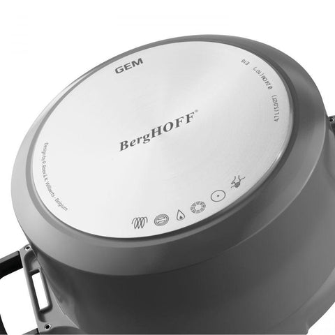 GEM Kookpot met deksel en hittebestendig handvat grijs 16 cm