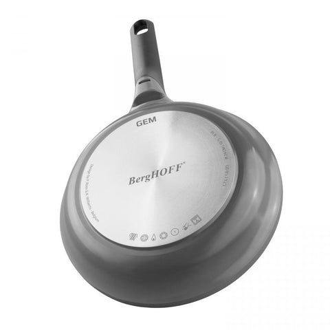 GEM Braadpan met afneembaar handvat grijs 20 cm