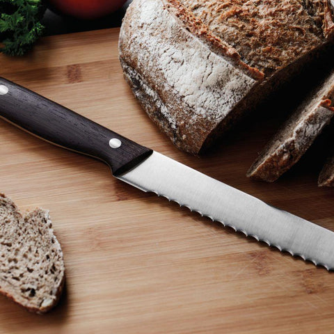 RON Broodmes met donker houten handvat 20 cm