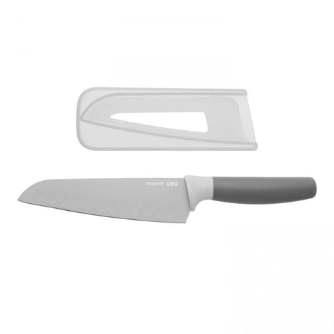 LEO Santokumes grijs 17 cm met beschermhoes