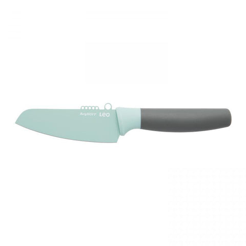 LEO Groentemes met zester mintgroen 11 cm met beschermhoes