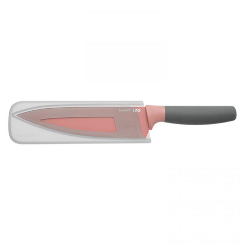 LEO Koksmes roze 19 cm met beschermhoes
