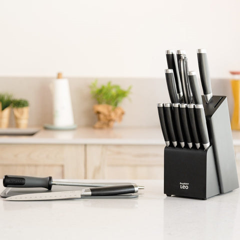 LEO 13-delige messenblok Graphite
